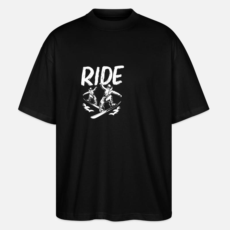 Snowboard Snowboard Vacances snowboard Snowboarders - T-shirt bio Blaster 2.0 coupe oversize Stanley/Stella Unisexe - noir