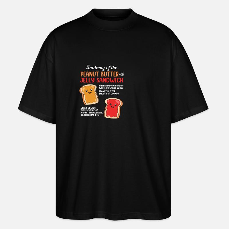 Pâte d’arachide - T-shirt bio Blaster 2.0 coupe oversize Stanley/Stella Unisexe - noir