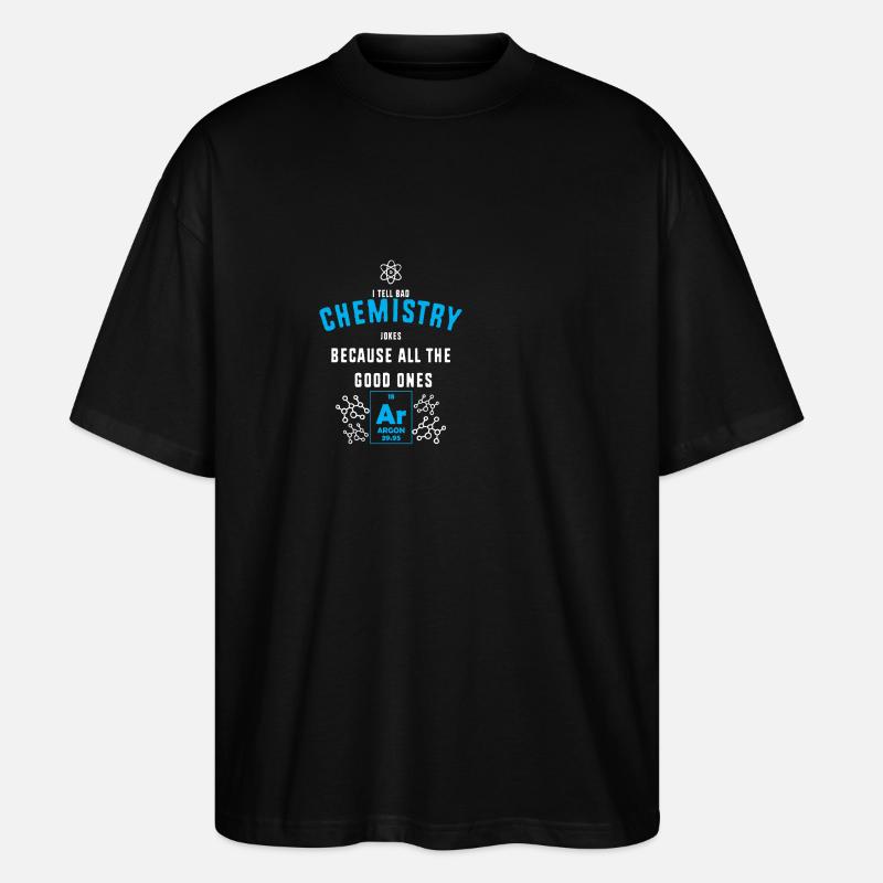 Professeur de chimie Chimiste - T-shirt bio Blaster 2.0 coupe oversize Stanley/Stella Unisexe - noir