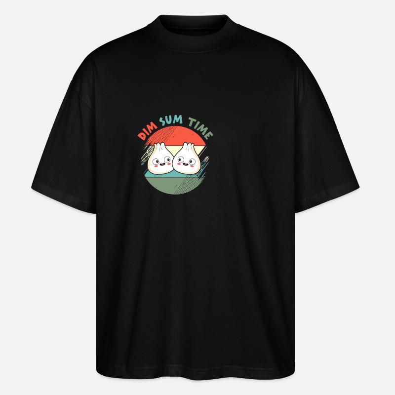 Dim sum - T-shirt bio Blaster 2.0 coupe oversize Stanley/Stella Unisexe - noir