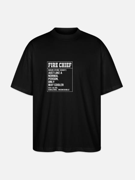 Firefighter Child - Stanley/Stella Oversized Unisex Organic T-shirt Blaster 2.0 - black