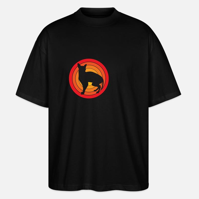 Chats Sphynx - T-shirt bio Blaster 2.0 coupe oversize Stanley/Stella Unisexe - noir