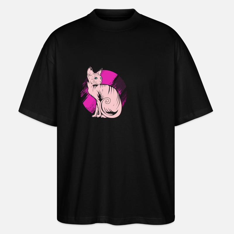 Le Sphynx - T-shirt bio Blaster 2.0 coupe oversize Stanley/Stella Unisexe - noir