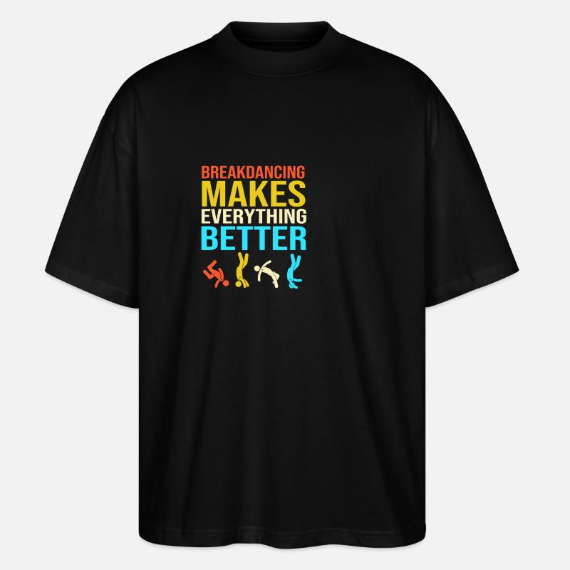 Breakdance - Stanley/Stella Oversized Unisex Bio T-Shirt Blaster 2.0 - Schwarz