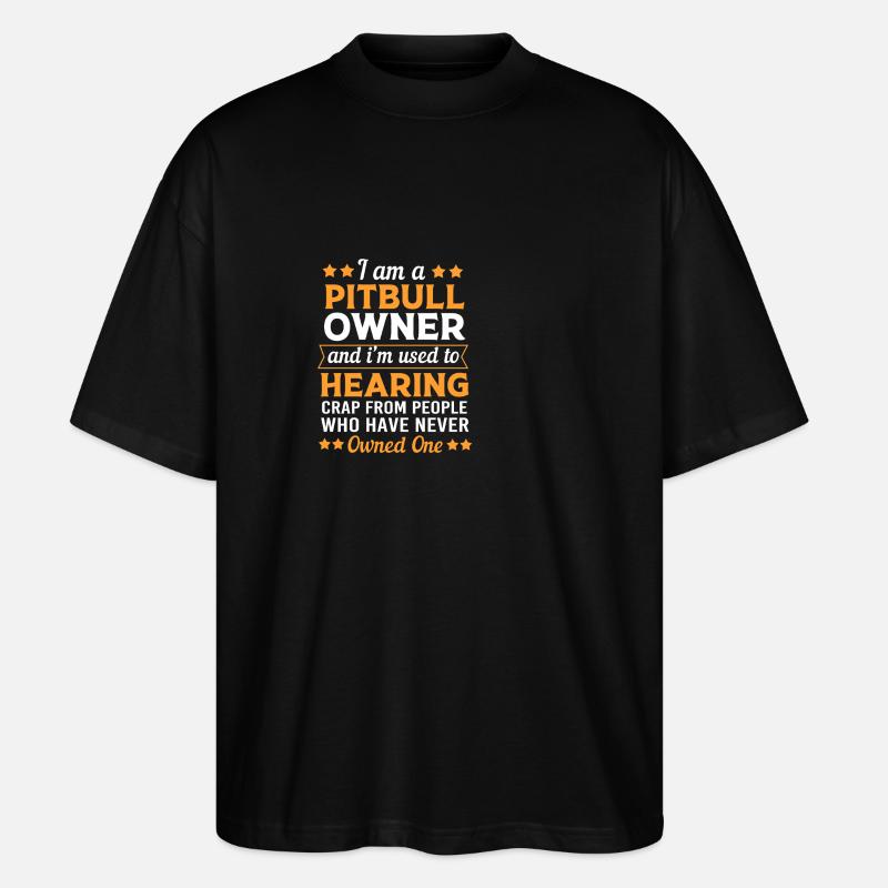 Pitbull - Stanley/Stella Oversized Unisex Organic T-shirt Blaster 2.0 - black