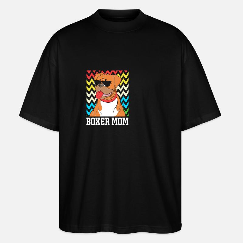 Chien Boxer - T-shirt bio Blaster 2.0 coupe oversize Stanley/Stella Unisexe - noir