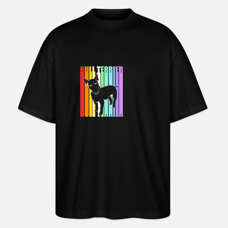 Bull terrier - T-shirt bio Blaster 2.0 coupe oversize Stanley/Stella Unisexe - noir