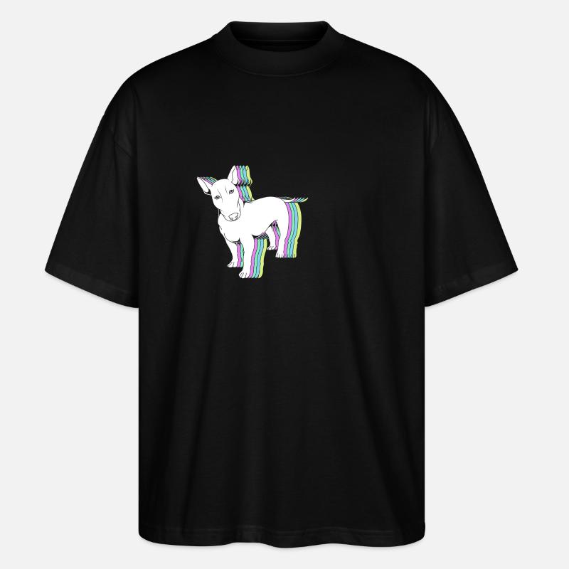 Bull terrier - T-shirt bio Blaster 2.0 coupe oversize Stanley/Stella Unisexe - noir