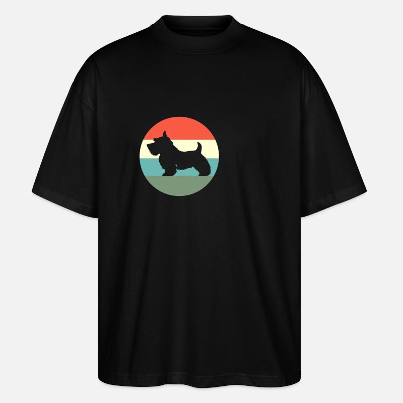 Scottish Terrier - Stanley/Stella Oversized Unisex Bio T-Shirt Blaster 2.0 - Schwarz