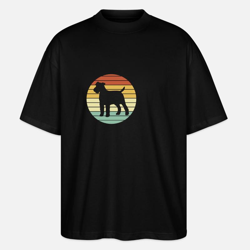 Airedale Terrier - T-shirt bio Blaster 2.0 coupe oversize Stanley/Stella Unisexe - noir