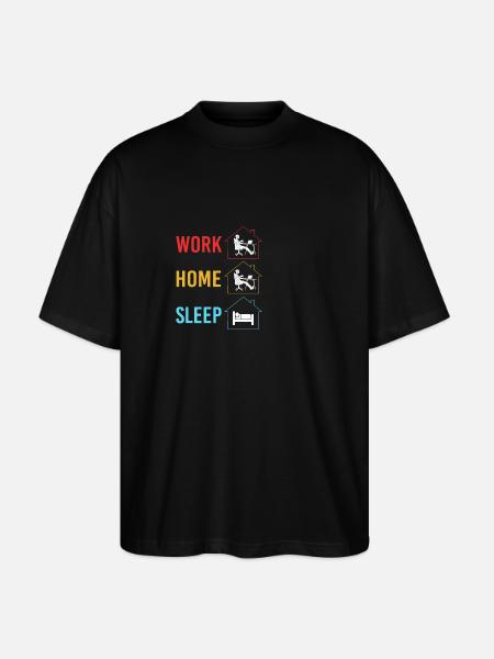Remote home office - Stanley/Stella Oversized Unisex Organic T-shirt Blaster 2.0 - black