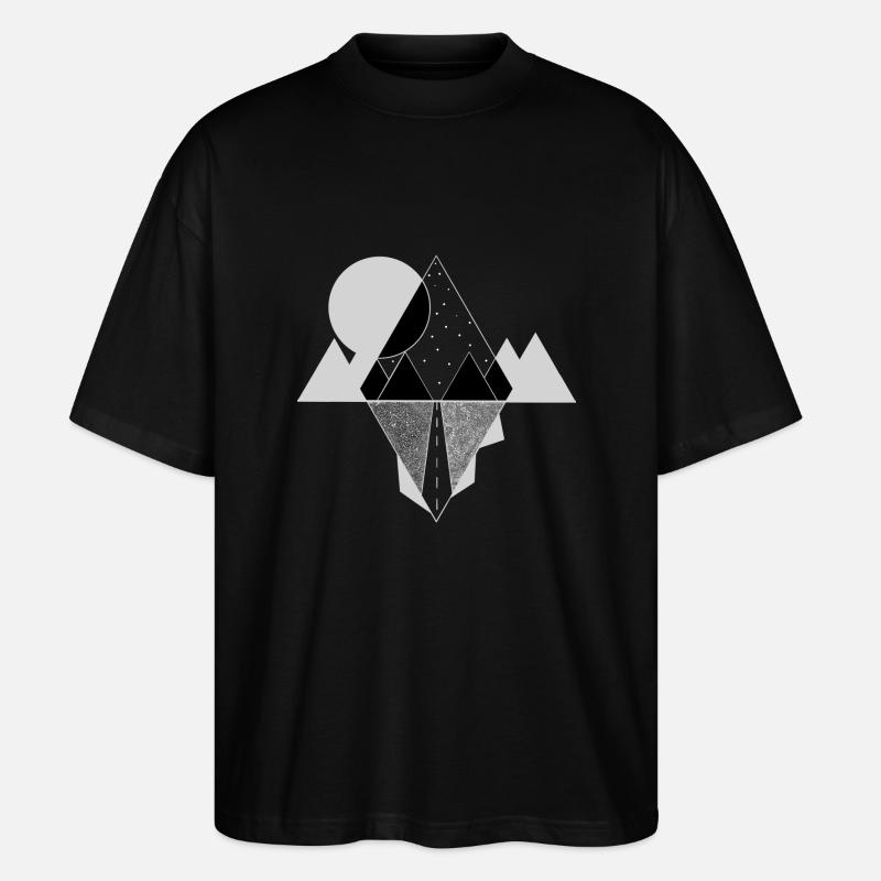 road - Stanley/Stella Oversized Unisex Organic T-shirt Blaster 2.0 - black