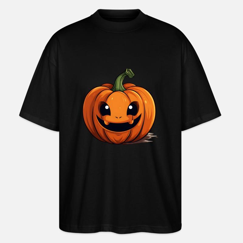 cute pumpkin - Stanley/Stella Oversized Unisex Bio T-Shirt Blaster 2.0 - Schwarz