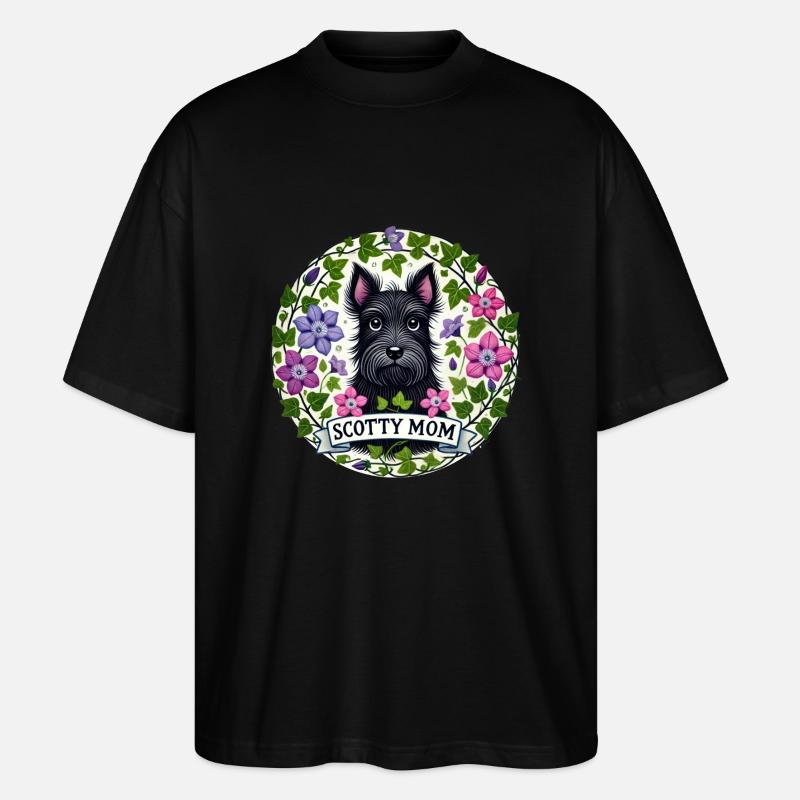 Scotty Mama - Stanley/Stella Oversized Unisex Bio T-Shirt Blaster 2.0 - Schwarz