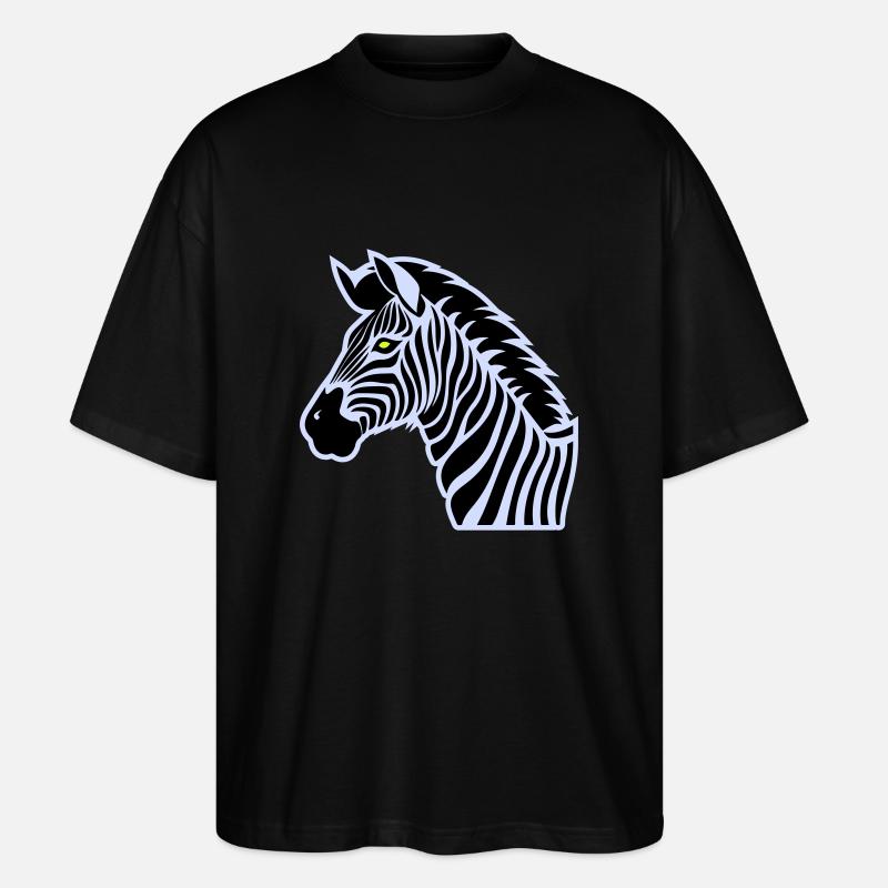 zebra - Stanley/Stella Oversized Unisex Bio T-Shirt Blaster 2.0 - Schwarz