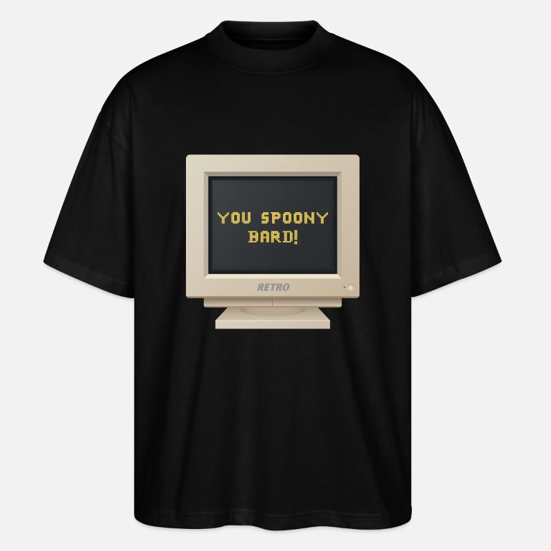 CRT Design - Du löffeliger Barde= - Stanley/Stella Oversized Unisex Bio T-Shirt Blaster 2.0 - Schwarz