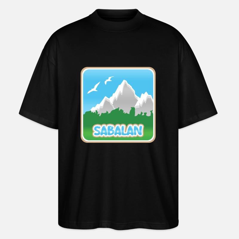 Sabalan als Bergsport - Stanley/Stella Oversized Unisex Bio T-Shirt Blaster 2.0 - Schwarz