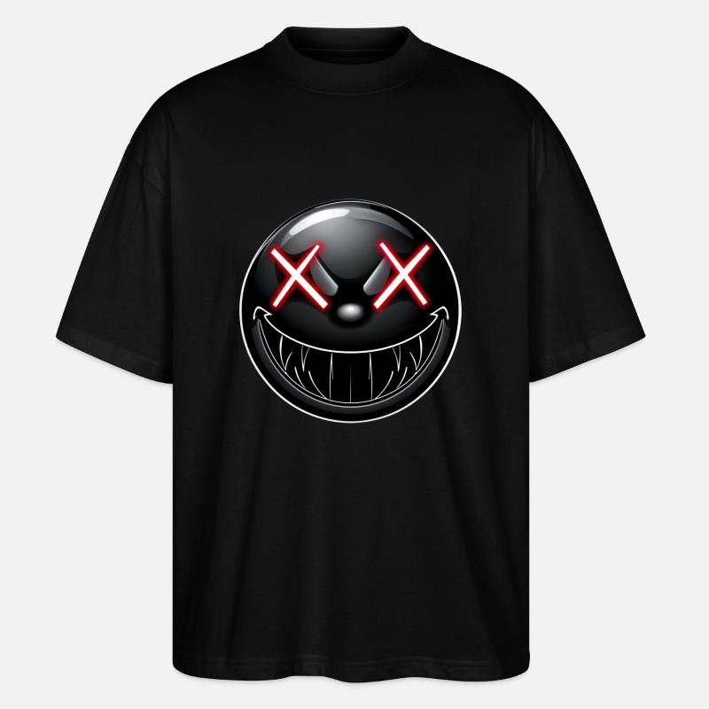 Smile! - Stanley/Stella Oversized Unisex Bio T-Shirt Blaster 2.0 - Schwarz