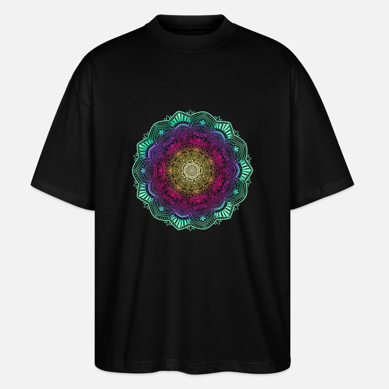 Mandala - T-shirt bio Blaster 2.0 coupe oversize Stanley/Stella Unisexe - noir