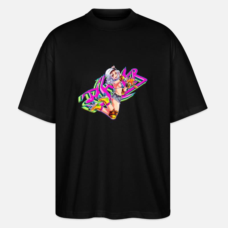 Roller skating - T-shirt bio Blaster 2.0 coupe oversize Stanley/Stella Unisexe - noir