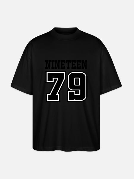 1979 - Stanley/Stella Oversized Unisex Organic T-shirt Blaster 2.0 - black