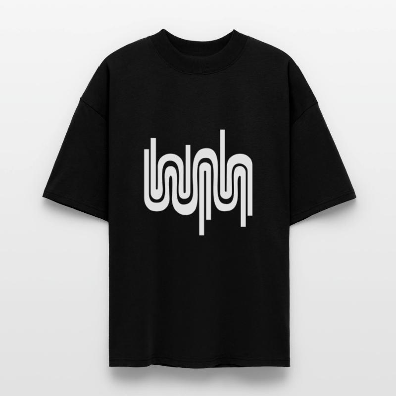 Abstract wave / 70s pattern Stanley/Stella Oversized Unisex Organic T-shirt Blaster 2.0