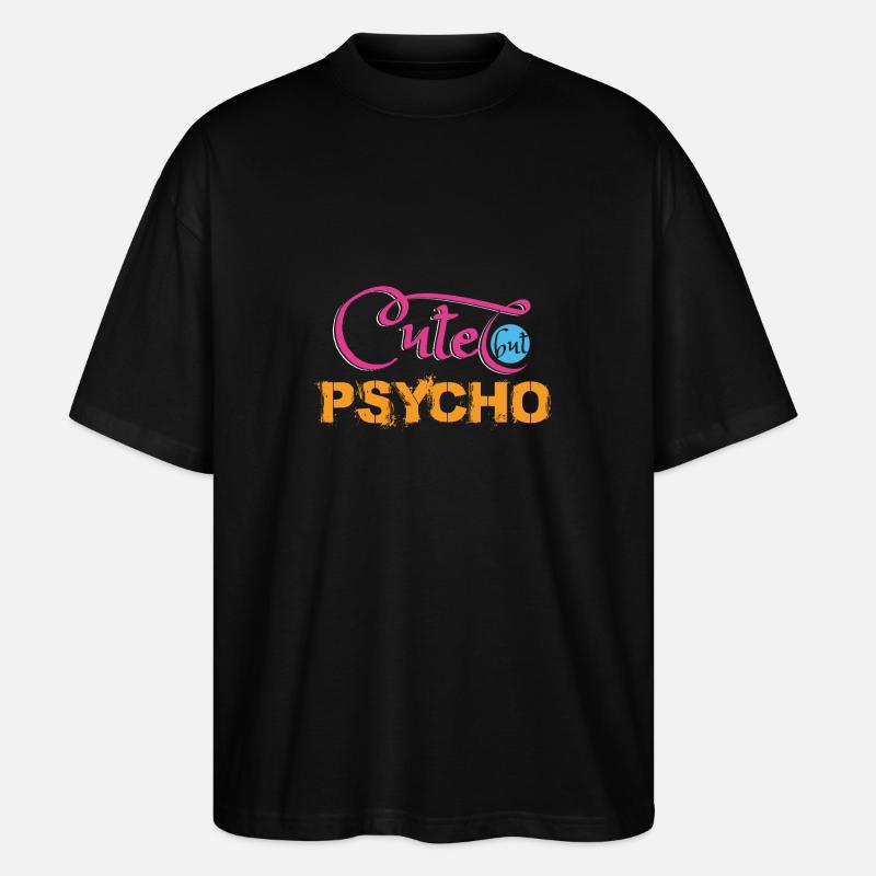cute - Stanley/Stella Oversized Unisex Bio T-Shirt Blaster 2.0 - Schwarz