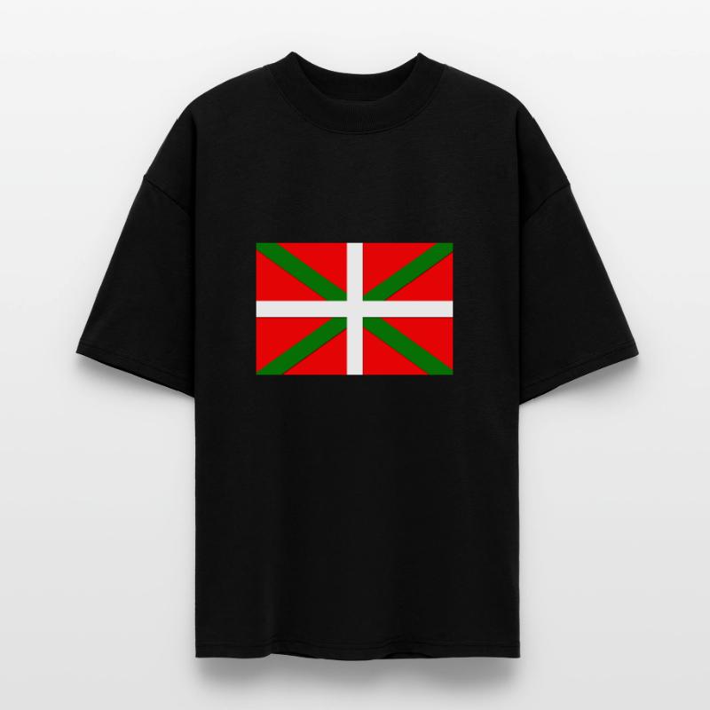 Drapeau Basque T-shirt bio Blaster 2.0 coupe oversize Stanley/Stella Unisexe