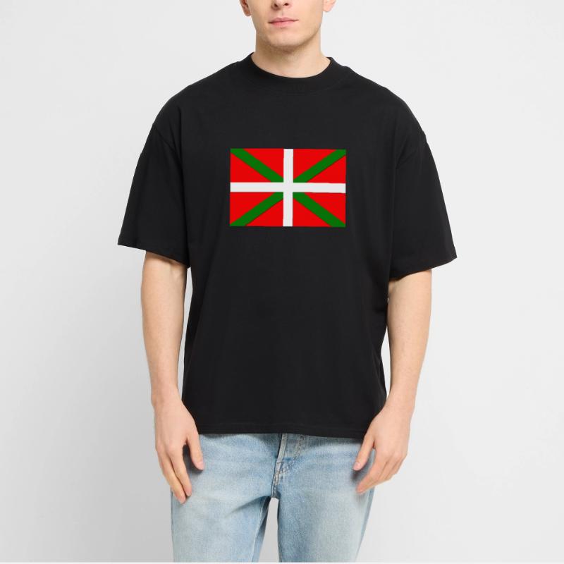 Drapeau Basque T-shirt bio Blaster 2.0 coupe oversize Stanley/Stella Unisexe