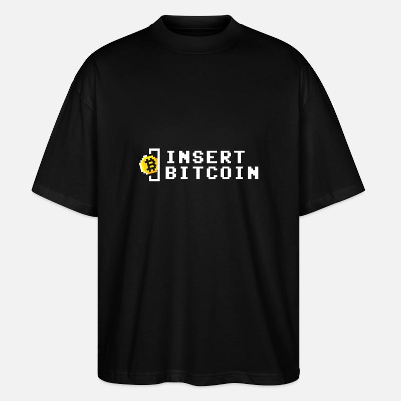 INSERT Bitcoin - T-shirt bio Blaster 2.0 coupe oversize Stanley/Stella Unisexe - noir