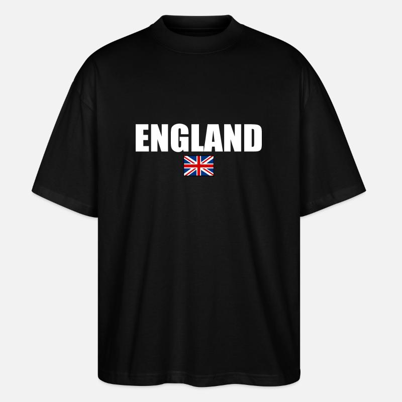 England - Stanley/Stella Oversized Unisex Bio T-Shirt Blaster 2.0 - Schwarz
