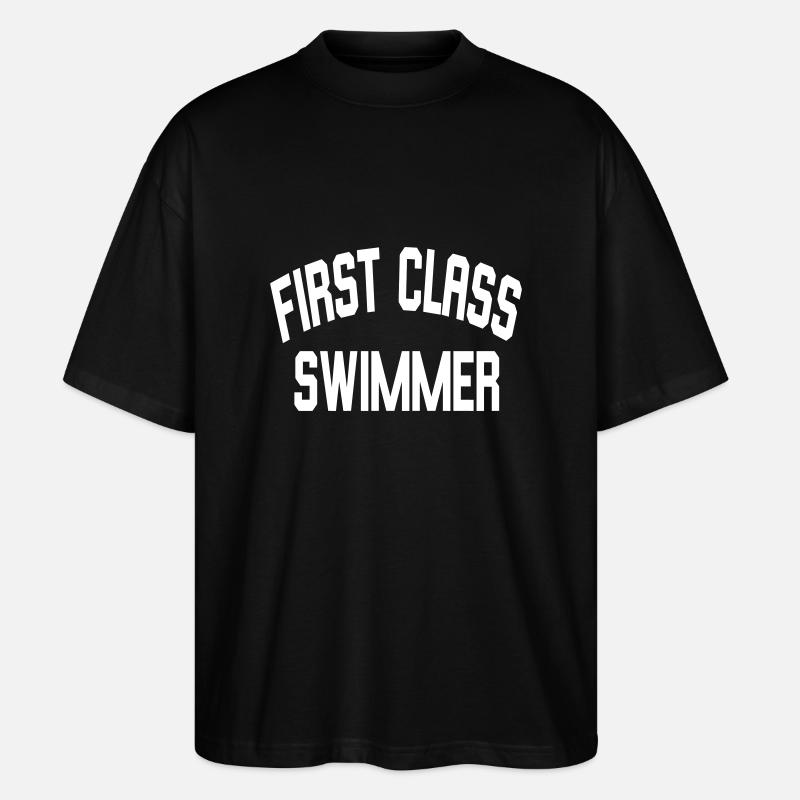 First Class Swimmer - T-shirt bio Blaster 2.0 coupe oversize Stanley/Stella Unisexe - noir