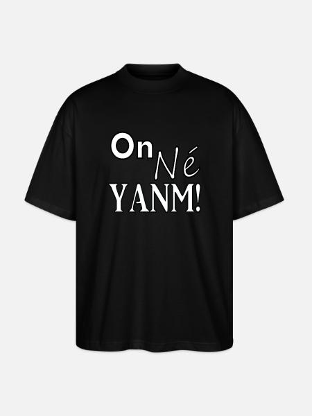 On né yanm! - T-shirt bio Blaster 2.0 coupe oversize Stanley/Stella Unisexe - noir