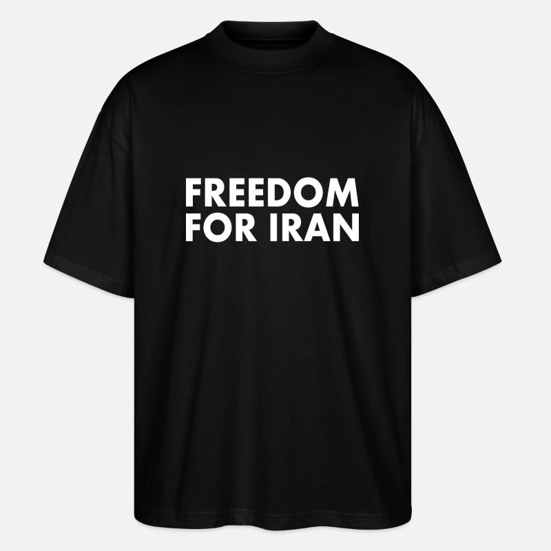Freedom for iran - Stanley/Stella Oversized Unisex Bio T-Shirt Blaster 2.0 - Schwarz