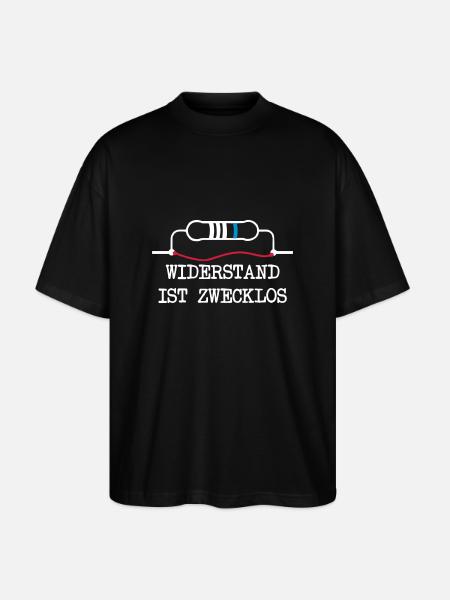 Resistance is futile - Stanley/Stella Oversized Unisex Organic T-shirt Blaster 2.0 - black