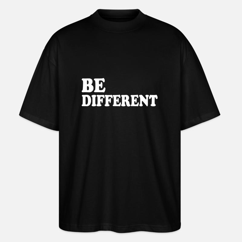 Be different - Stanley/Stella Oversized Unisex Bio T-Shirt Blaster 2.0 - Schwarz