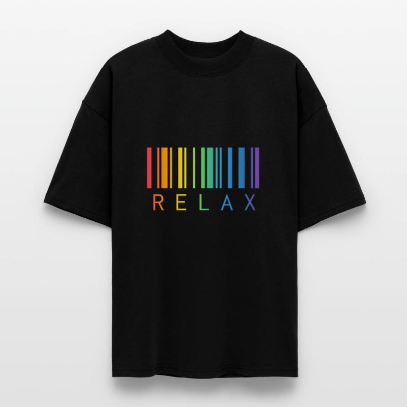 RELAX BARCODE STRICHCODE Stanley/Stella Oversized Unisex Organic T-shirt Blaster 2.0
