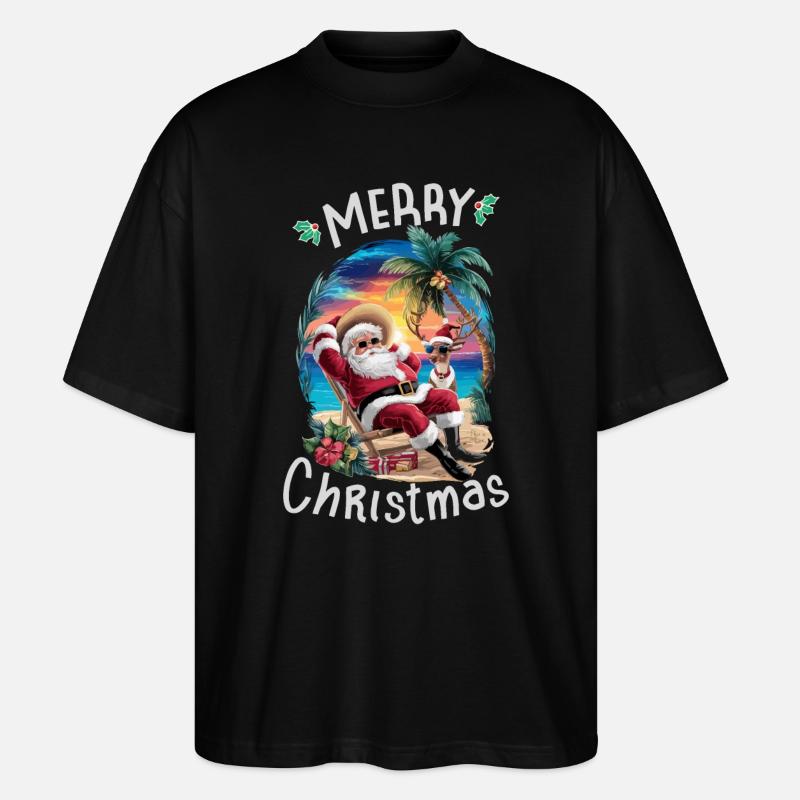 Weihnachten im Juli - Stanley/Stella Oversized Unisex Bio T-Shirt Blaster 2.0 - Schwarz