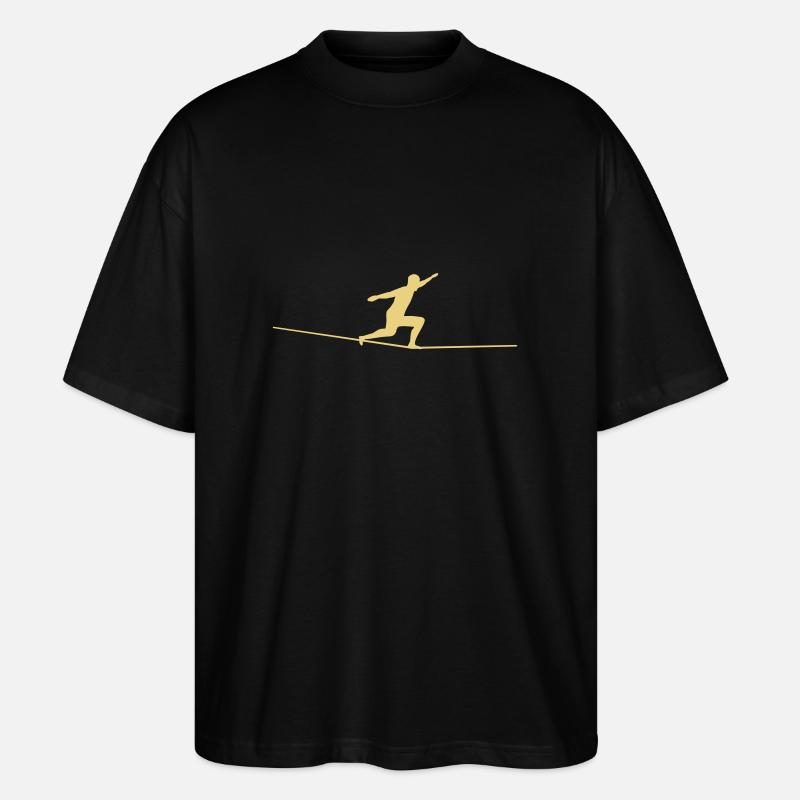 Slackline - Stanley/Stella Oversized Unisex Bio T-Shirt Blaster 2.0 - Schwarz