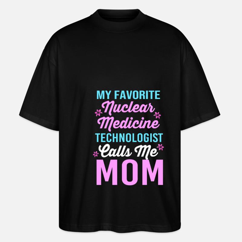 Nuklear Nuklearmedizin Atom Radiologie - Stanley/Stella Oversized Unisex Bio T-Shirt Blaster 2.0 - Schwarz