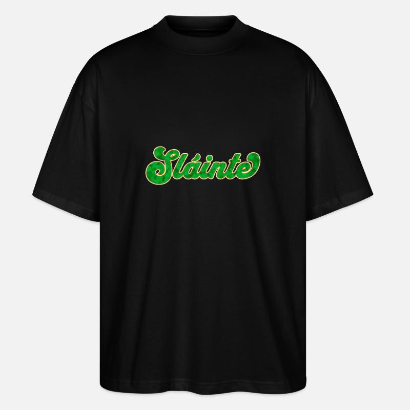 Toast celtique : Sláinte - T-shirt bio Blaster 2.0 coupe oversize Stanley/Stella Unisexe - noir