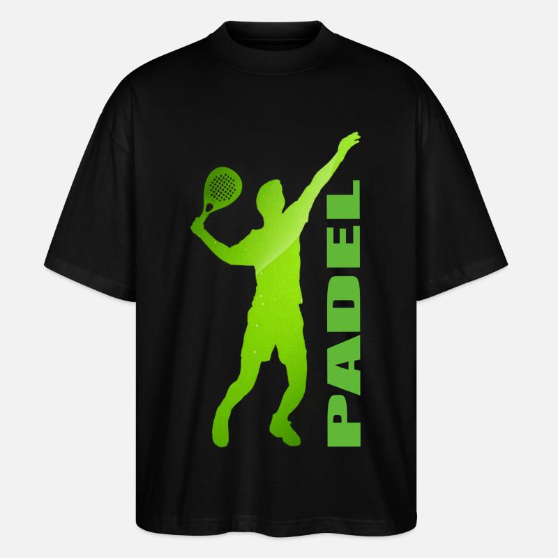 Padel - T-shirt bio Blaster 2.0 coupe oversize Stanley/Stella Unisexe - noir