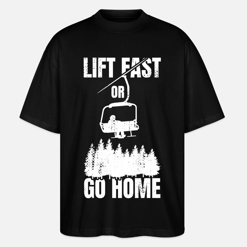 Soulevez rapidement ou rentrez chez vous - T-shirt bio Blaster 2.0 coupe oversize Stanley/Stella Unisexe - noir