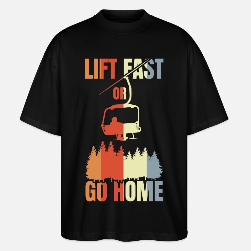 Blague de snowboard - T-shirt bio Blaster 2.0 coupe oversize Stanley/Stella Unisexe - noir