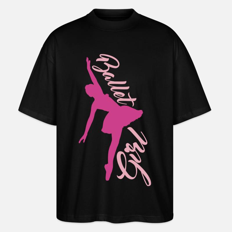 danseuse de ballet - T-shirt bio Blaster 2.0 coupe oversize Stanley/Stella Unisexe - noir