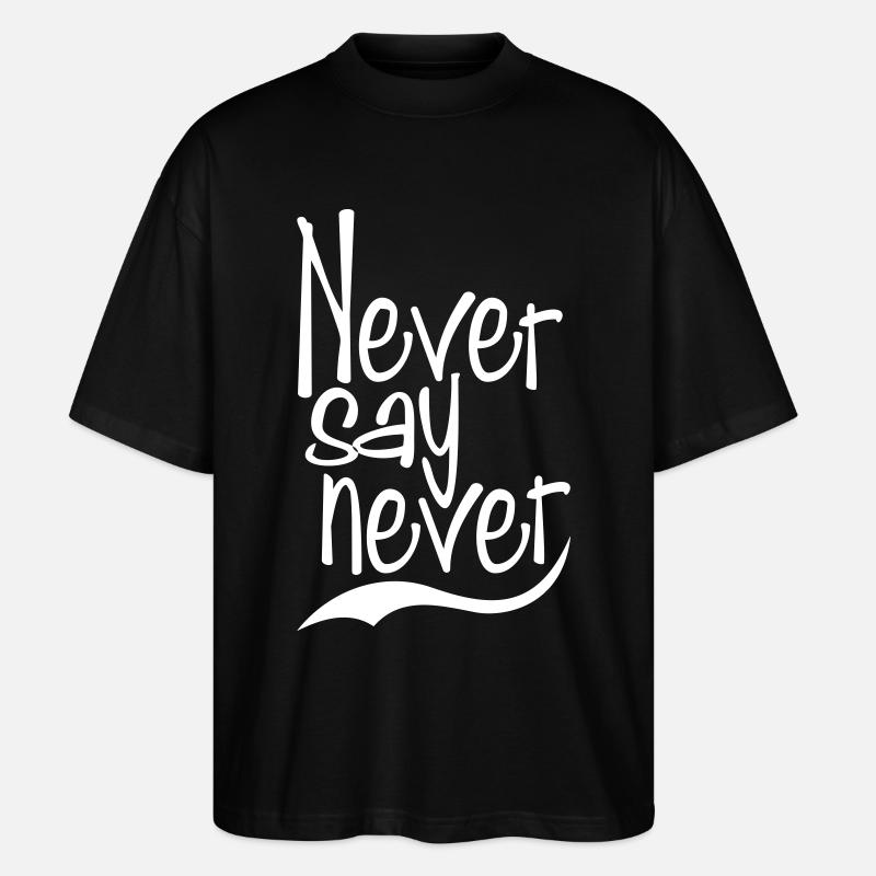 jamais dire jamais - T-shirt bio Blaster 2.0 coupe oversize Stanley/Stella Unisexe - noir