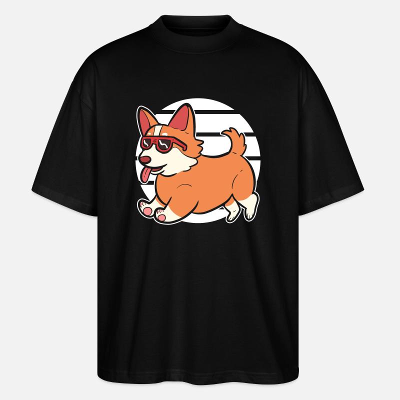 Corgi - Stanley/Stella Oversized Unisex Organic T-shirt Blaster 2.0 - black