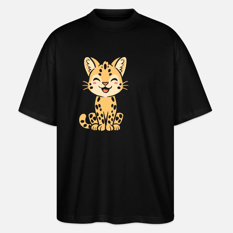 Serval - Stanley/Stella Oversized Unisex Bio T-Shirt Blaster 2.0 - Schwarz