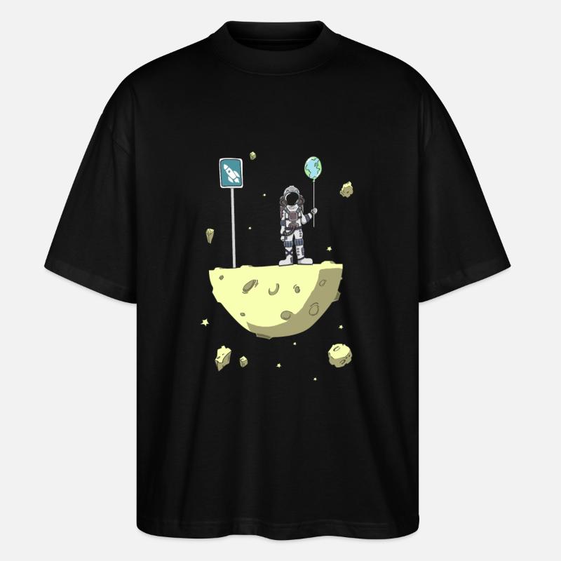 Prochain arrêt: Planète Terre - T-shirt bio Blaster 2.0 coupe oversize Stanley/Stella Unisexe - noir