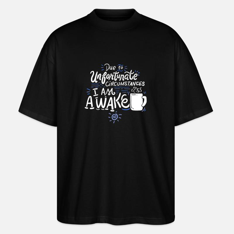 Morgenmuffel - Stanley/Stella Oversized Unisex Bio T-Shirt Blaster 2.0 - Schwarz